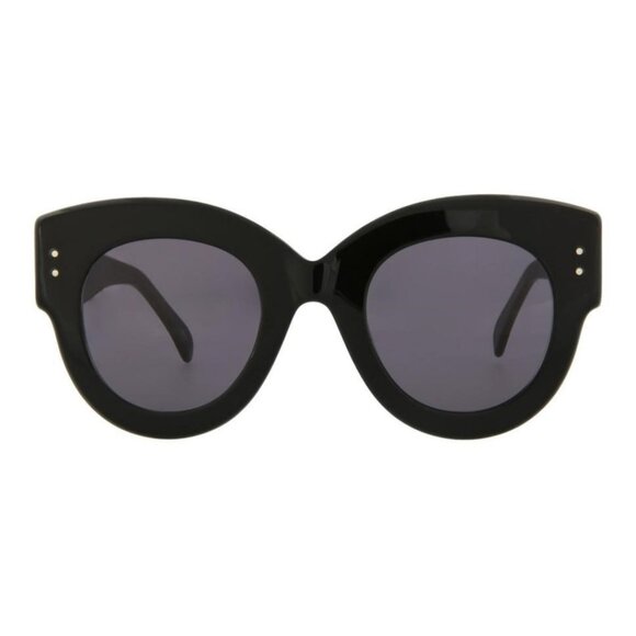 Alaia Womens Round/Oval Black Black Grey Fashion Designer Eyewear - Picture 1 of 4